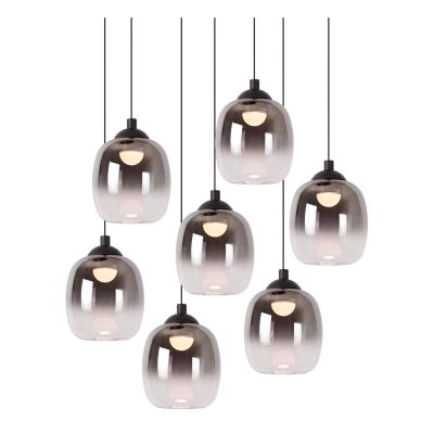 Lucide TAMINO - Závesné svietidlo - Ø 52 cm - LED Rozm. - 7x7W 3000K - Čierna